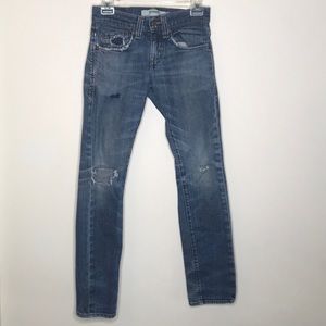 Levi’s 511 distressed skinny jeans Waist 26”